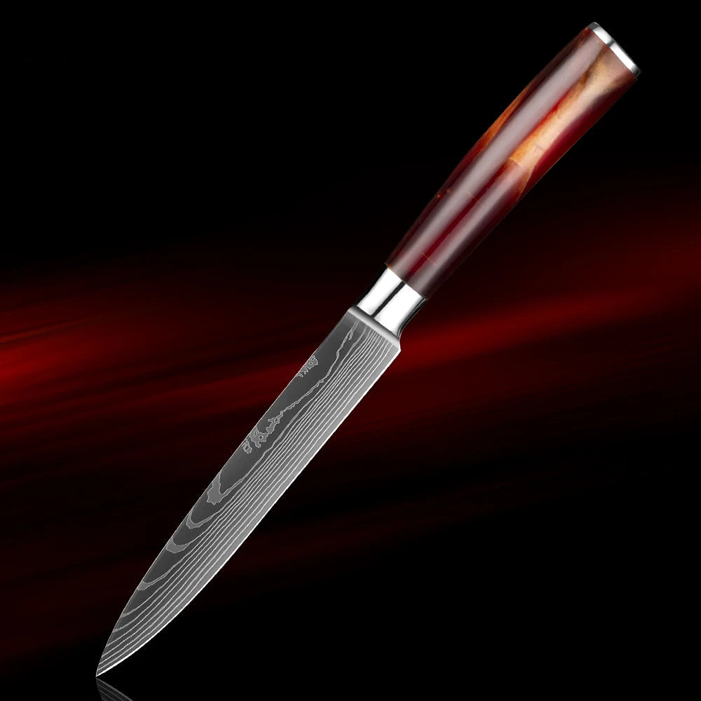 8-Piece Japanese Knife Set - Ultra Sharp Stainless Steel Kitchen Knives