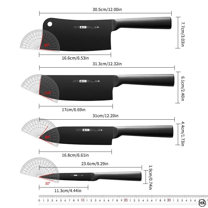 Japanese Knife Set - 6PCS Stainless Steel Kitchen Knives