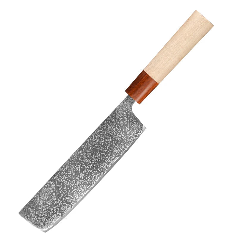 7-Piece Japanese Knife Set – 67-Layer Damascus Steel Chef's Knives