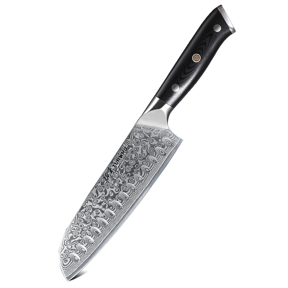 TURWHO Japanese Knife Set - Professional Utility, Santoku & Kiritsuke in Gift Box