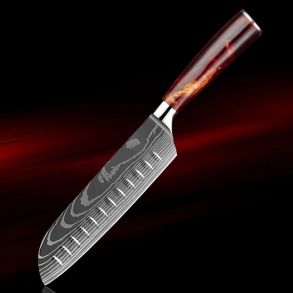 8-Piece Japanese Knife Set - Ultra Sharp Stainless Steel Kitchen Knives