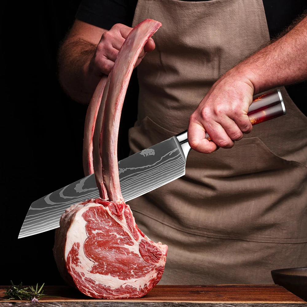 8-Piece Japanese Knife Set - Ultra Sharp Stainless Steel Kitchen Knives