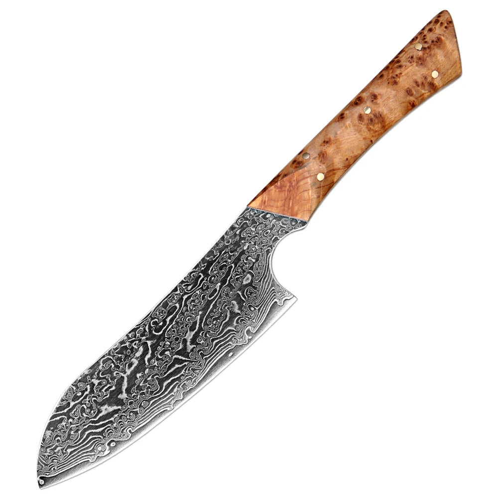 XITUO Japanese Knife Set - Handcrafted Damascus Steel Utility Knives with Pakkawood Handles