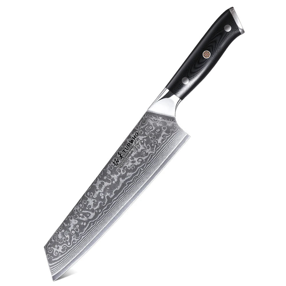 TURWHO Japanese Knife Set - Professional Utility, Santoku & Kiritsuke in Gift Box