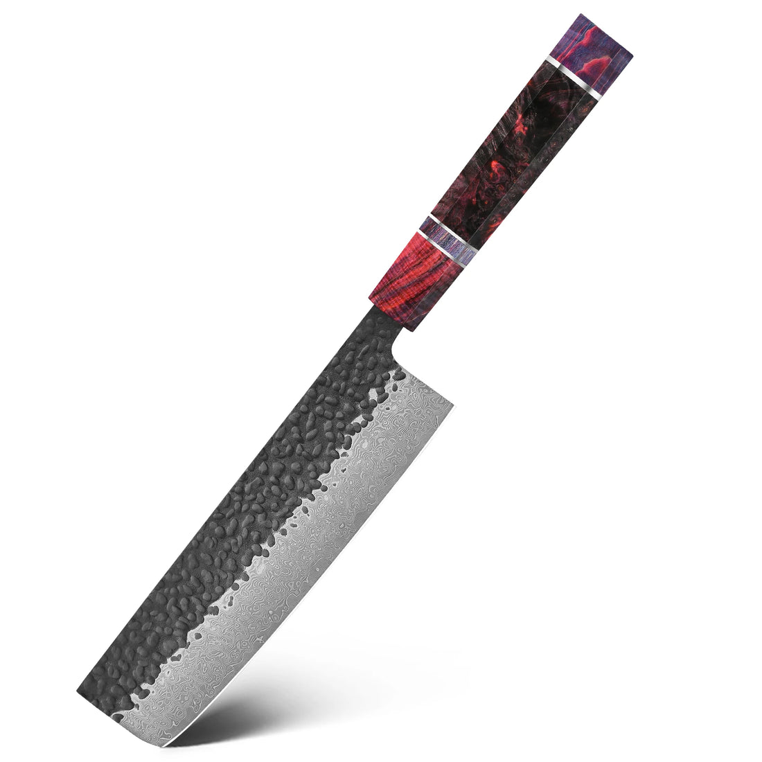 Japanese Knife Set - 4 PCS VG10 Damascus Steel Chef, Santoku, Nakiri & Kiritsuke Knives