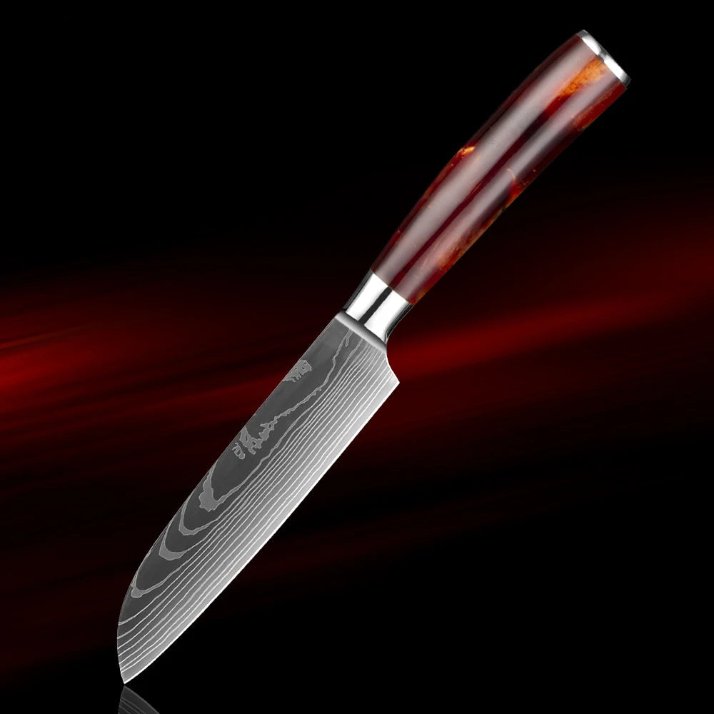 8-Piece Japanese Knife Set - Ultra Sharp Stainless Steel Kitchen Knives