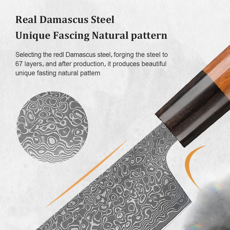 Japanese Knife Set - Ultra Sharp 67-Layer Damascus Steel Kitchen Knives