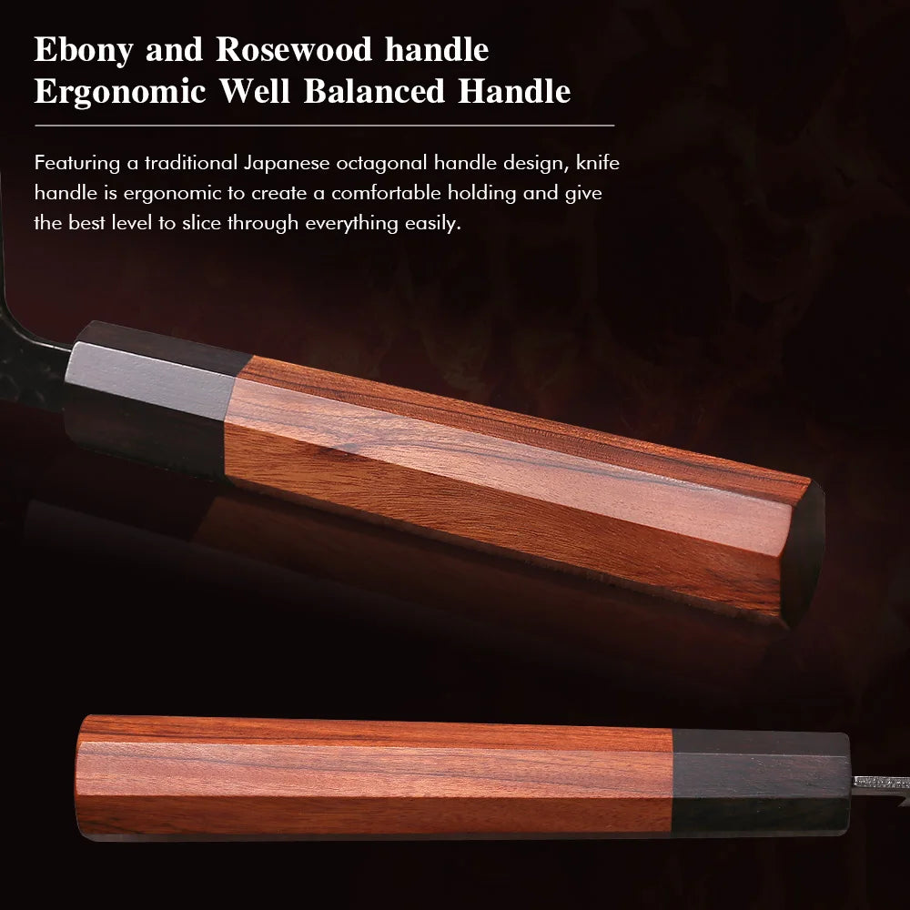 Japanese Knife Set - Professional 3-Piece Chef, Nakiri & Utility Knives