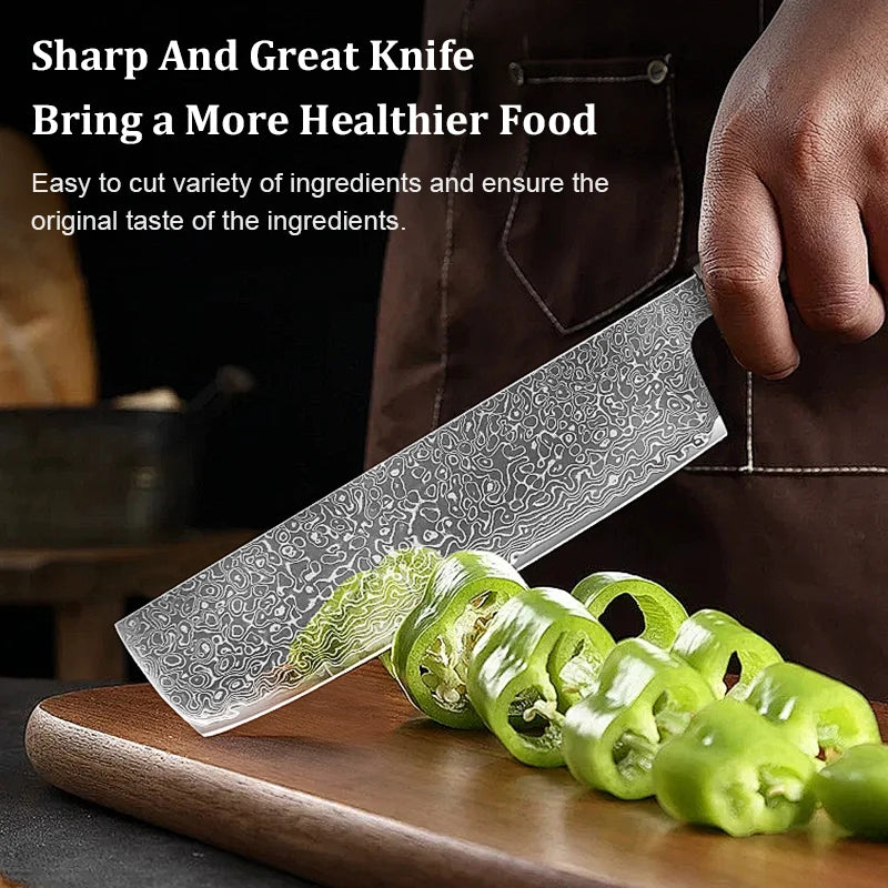 Japanese Knife Set - Ultra Sharp 67-Layer Damascus Steel Kitchen Knives