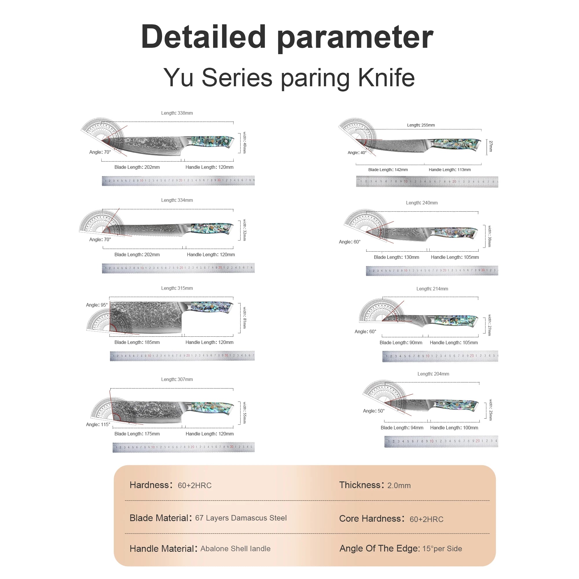 Japanese 67-Layer Damascus Chef Knife Set - Ultra Sharp Kitchen Essentials