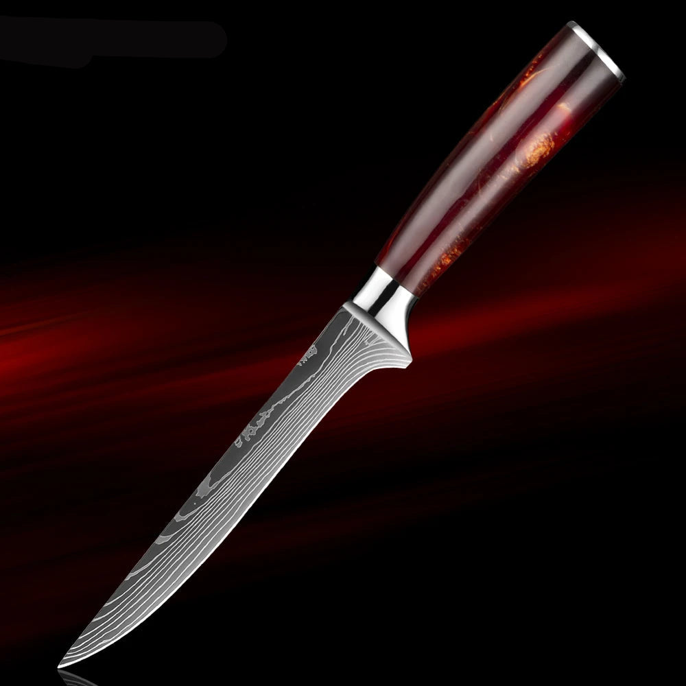 8-Piece Japanese Knife Set - Ultra Sharp Stainless Steel Kitchen Knives