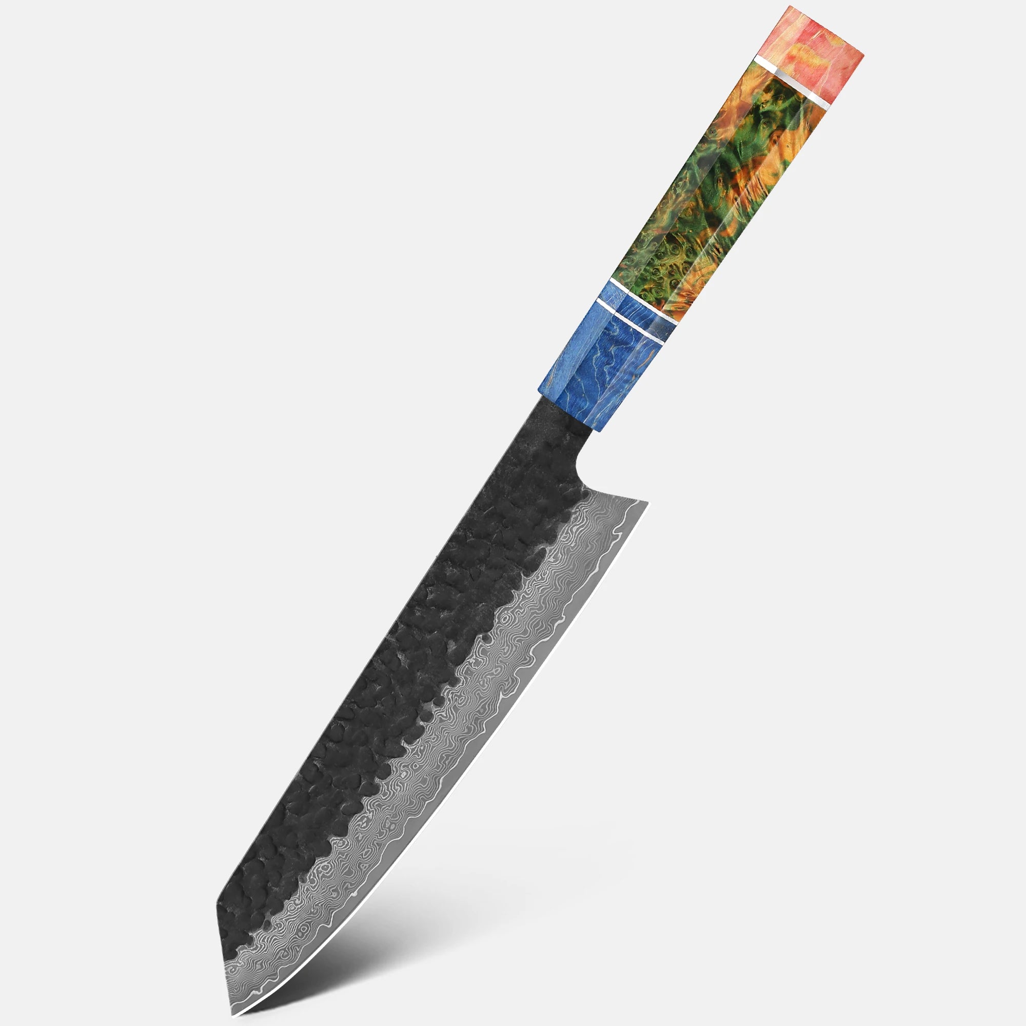 Japanese Knife Set - 4 PCS VG10 Damascus Chef, Kiritsuke, Nakiri & Santoku Knives