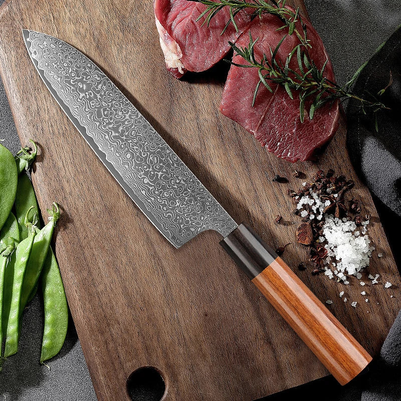 Japanese Knife Set - Ultra Sharp 67-Layer Damascus Steel Kitchen Knives